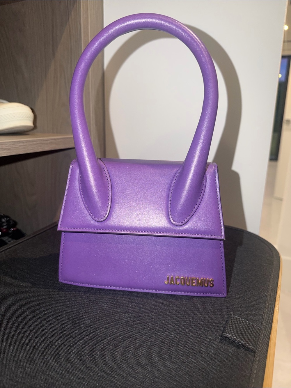Jacquemus Purple Le Chiquito Top-Handle Mini Bag